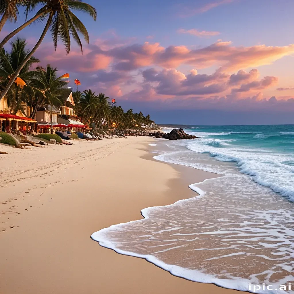 christmas beach wallpaper
