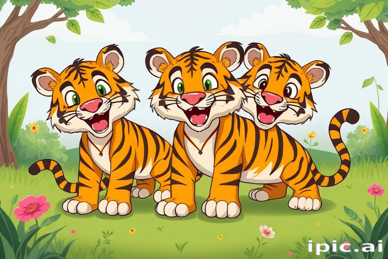 cartoon tigers