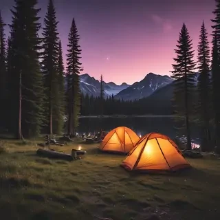camping background pic