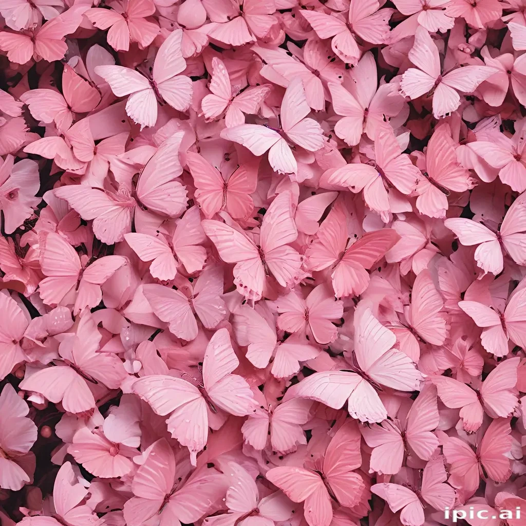 pink butterflies aesthetic