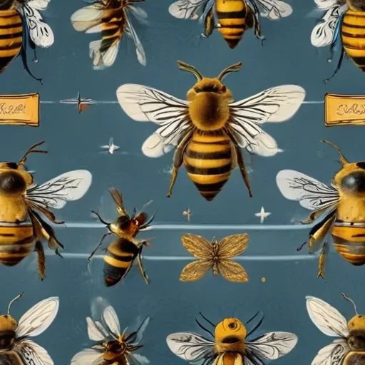 free vintage bee printables