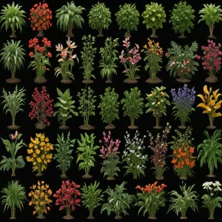 plants transparent background