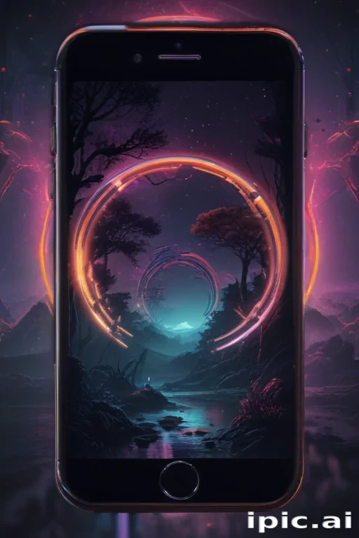 lock screen neon wallpaper iphone