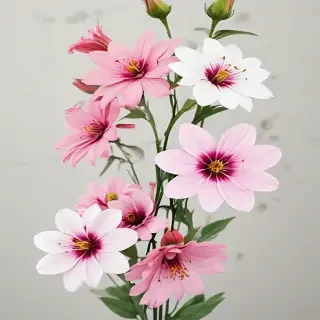 flowers clear background
