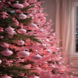 pink christmas aesthetic