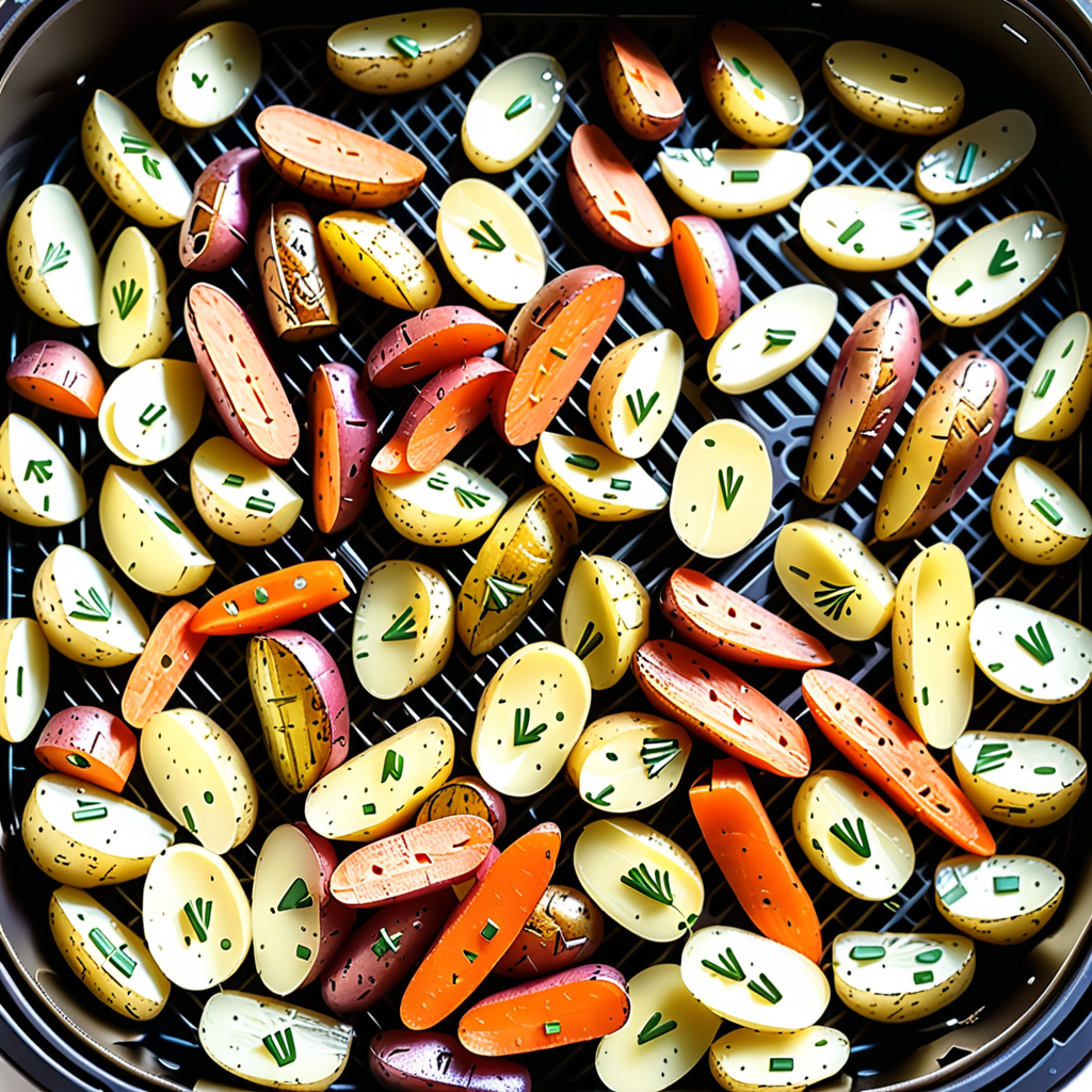 air fryer potatoes and carrots