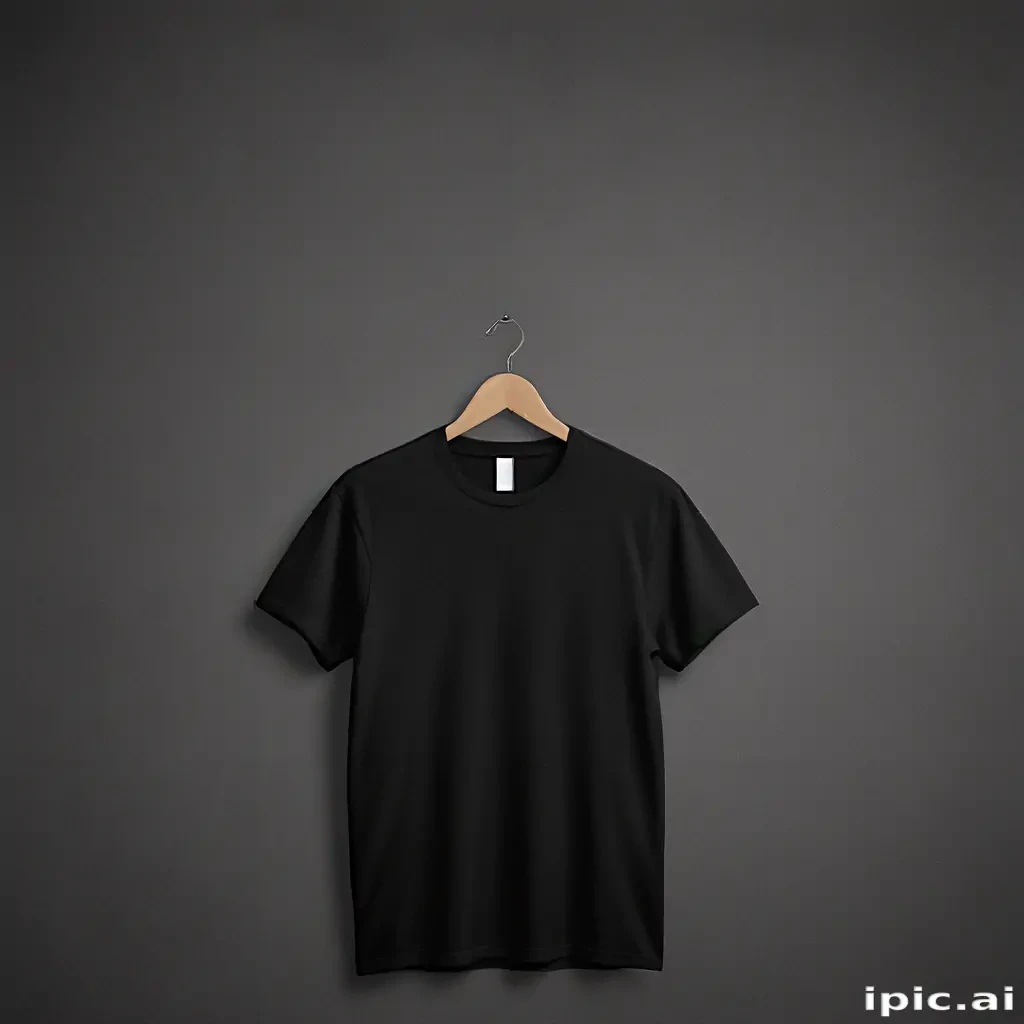 high resolution black t shirt template