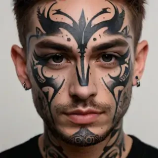 face tattoo png