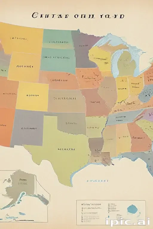 united states map with state names