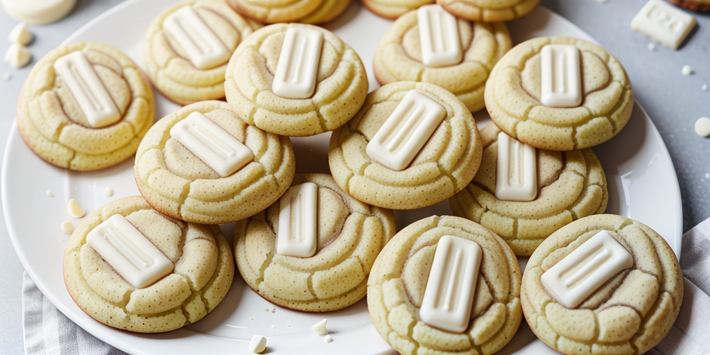 snickerdoodles dipped in white chocolate