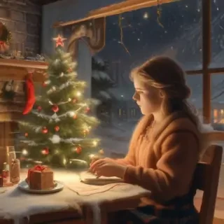 vintage christmas illustration