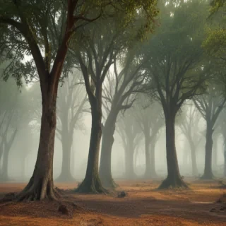trees no background