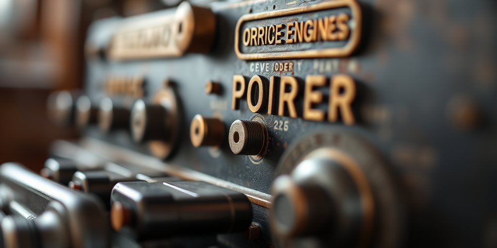 Close-up shot of a vintage marine engine order telegraph, focusing on the intricate details and textures, 50mm lens, f/2.8 aperture, ISO 100, 1/125 sec shutter speed, natural lighting, DSLR camera with shallow depth of field.