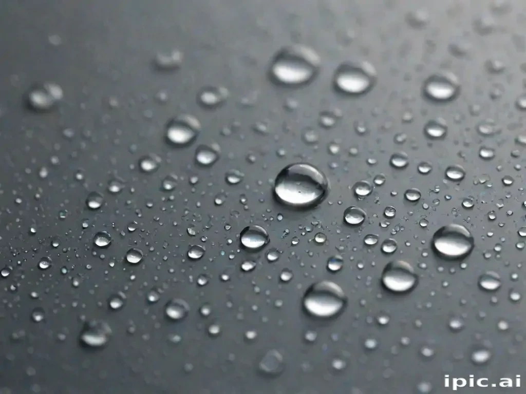 water droplets transparent