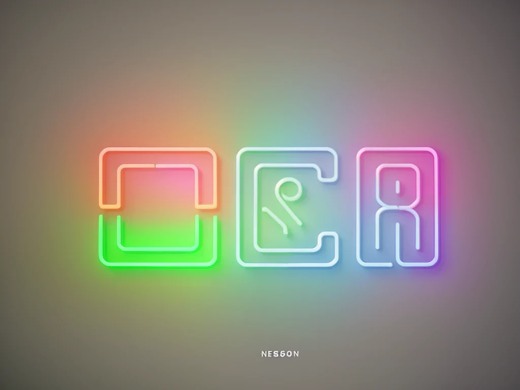 neon instagram logo