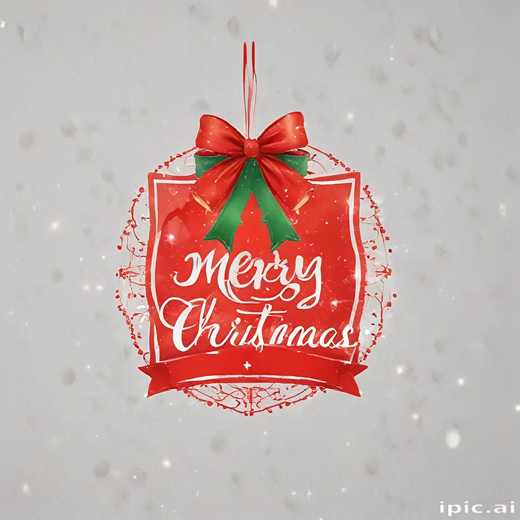 transparent merry christmas