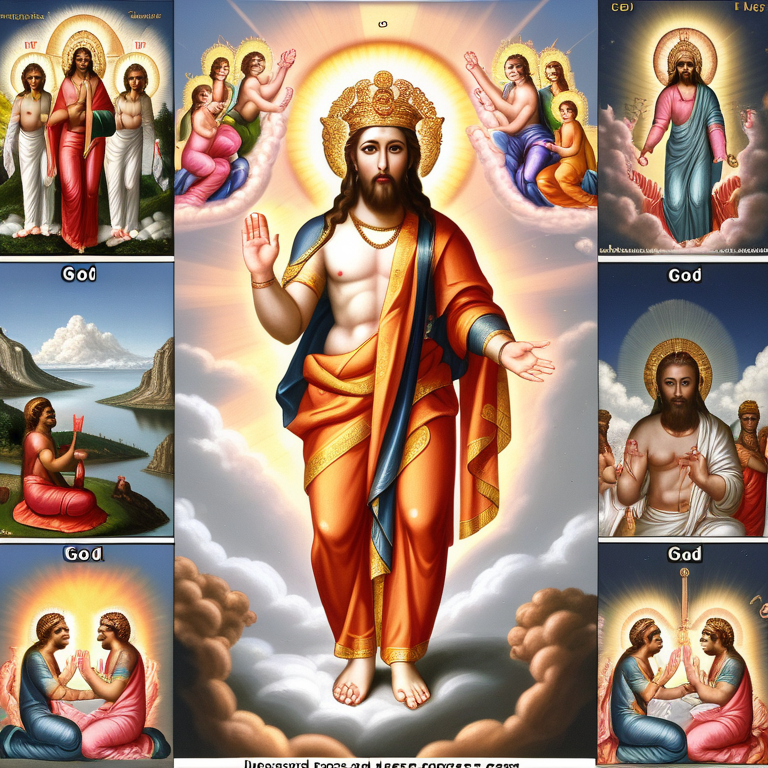 Divine Depictions: A Collection of Sacred Figures from Various Traditions