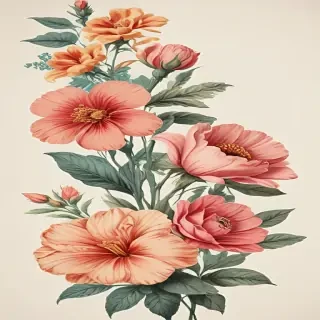 vintage flowers png