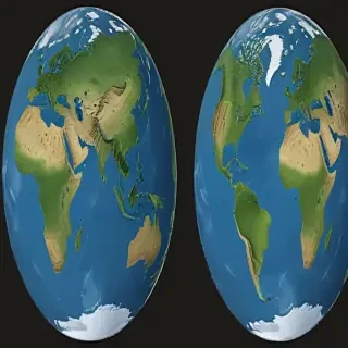 cartoon picture of planet earth