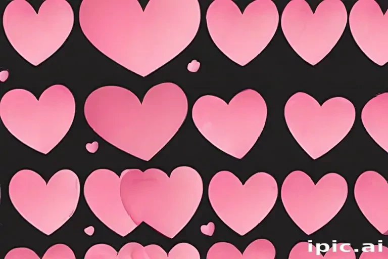 pink hearts clipart