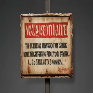 warning sign