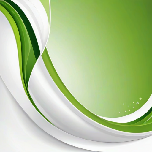 white and green background