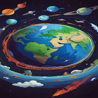 cartoon picture of planet earth