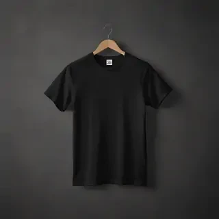 black tee shirt mockup