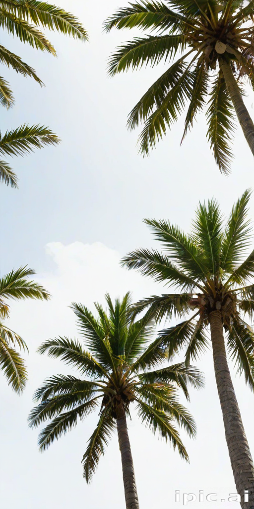 palm trees transparent