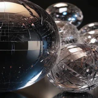 transparent disco balls