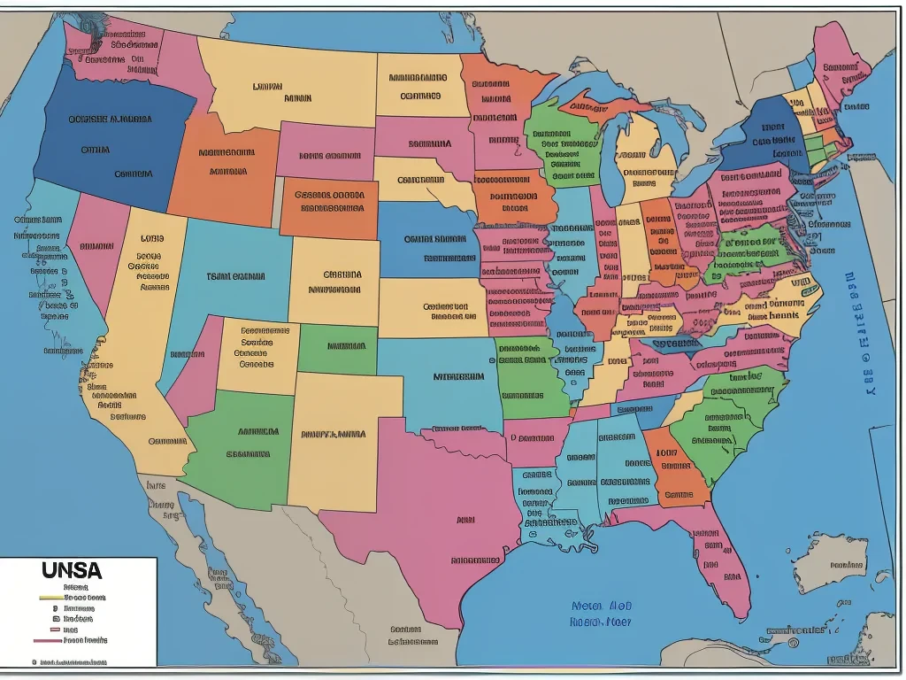 usa state map
