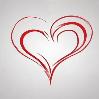 heart outline transparent