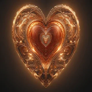 glow heart png