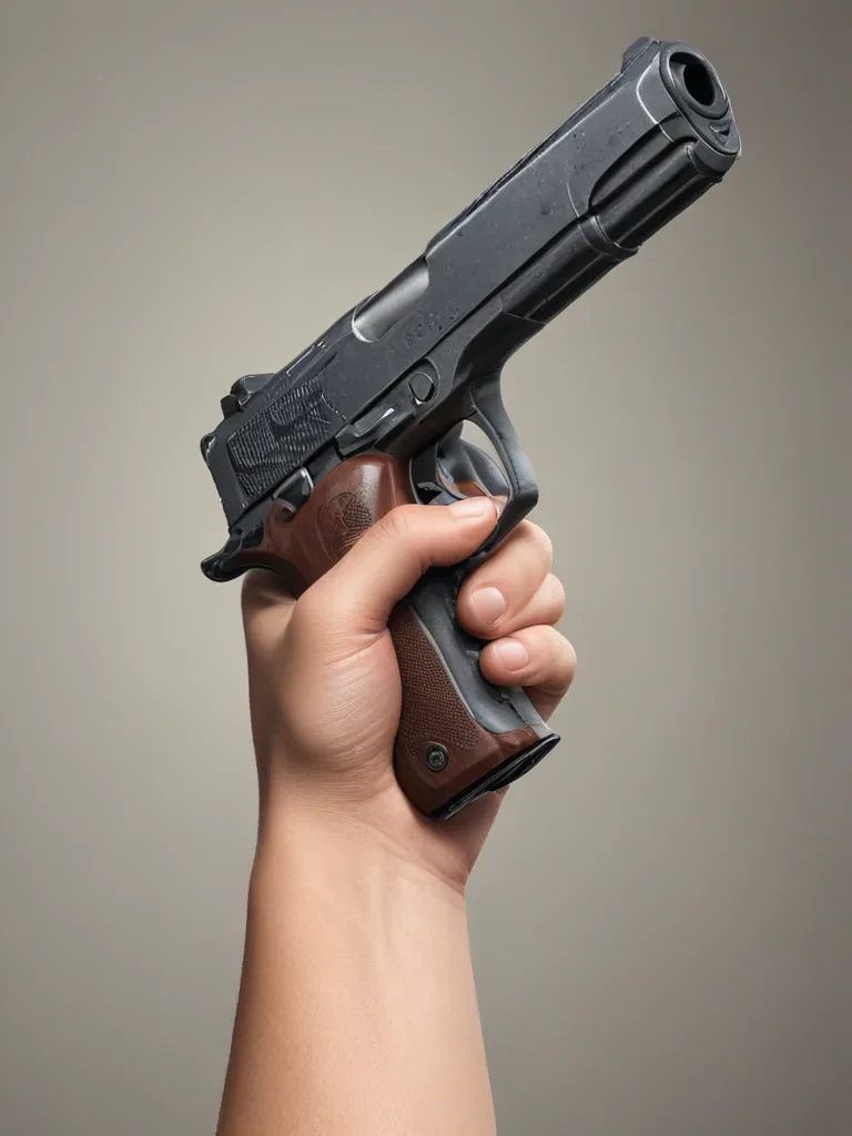 holding gun png