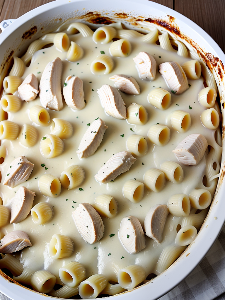 dump and bake chicken alfredo