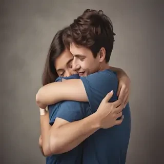 hugging png
