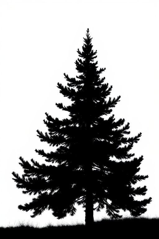 pine tree silhouette png
