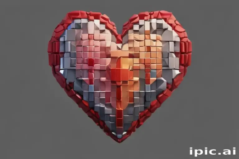 pixelated heart png