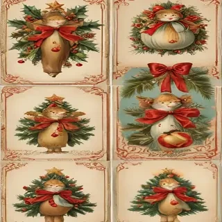 printable vintage christmas images