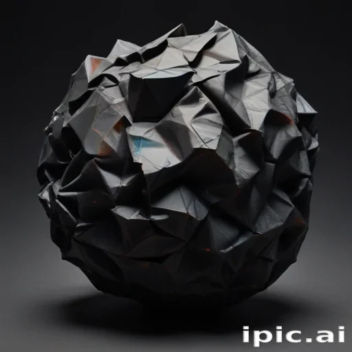 crumpled black paper