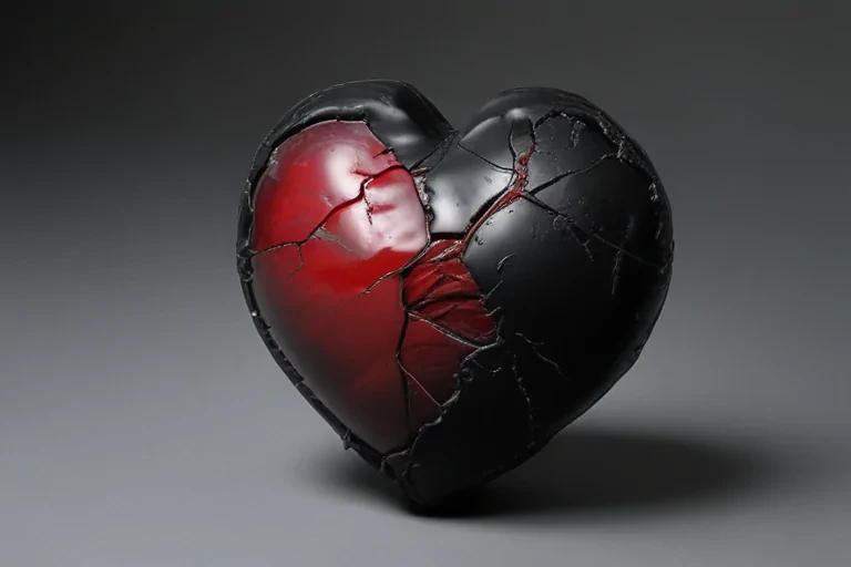 broken heart black