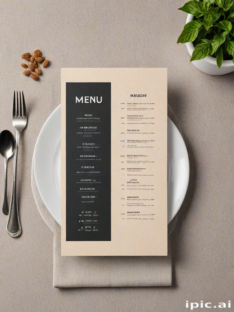 menu mockup free