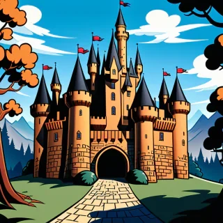castle cartoon