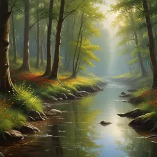 oil painting wallpaper