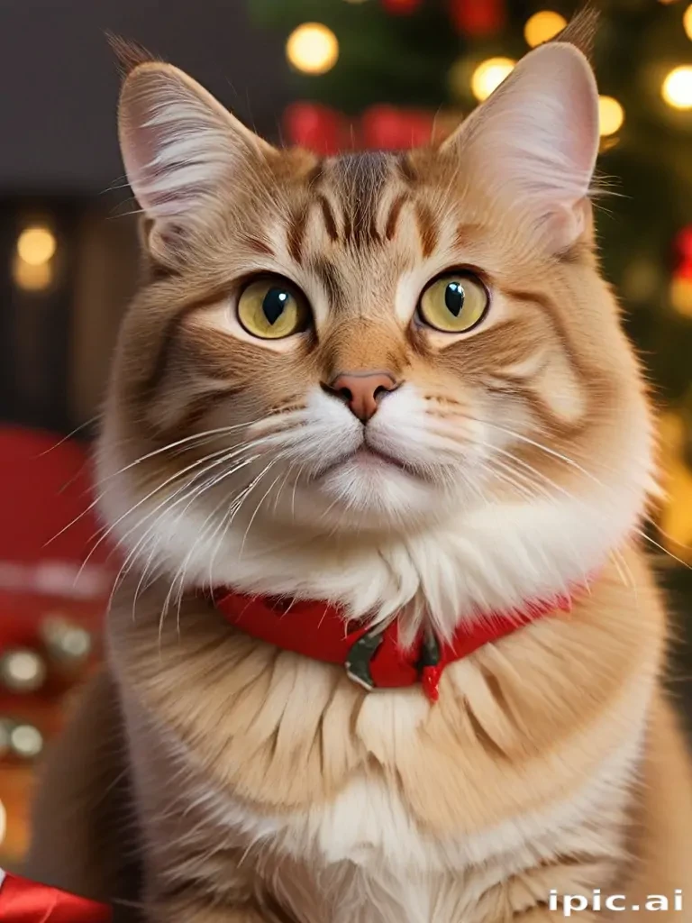 christmas cat background