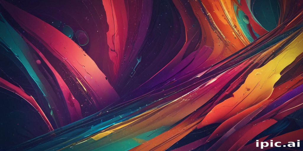Vibrant Abstract Swirls of Color Creating a Dynamic Visual Experience