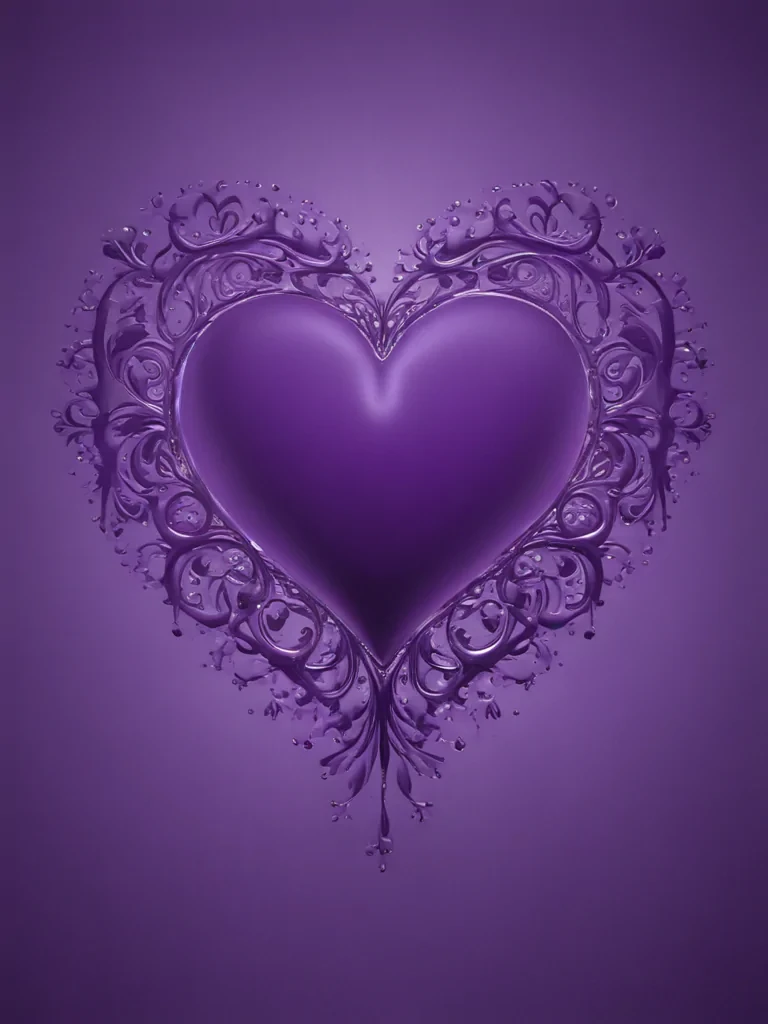 heart purple wallpaper