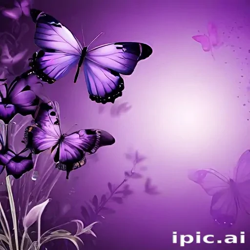 purple butterflies wallpaper