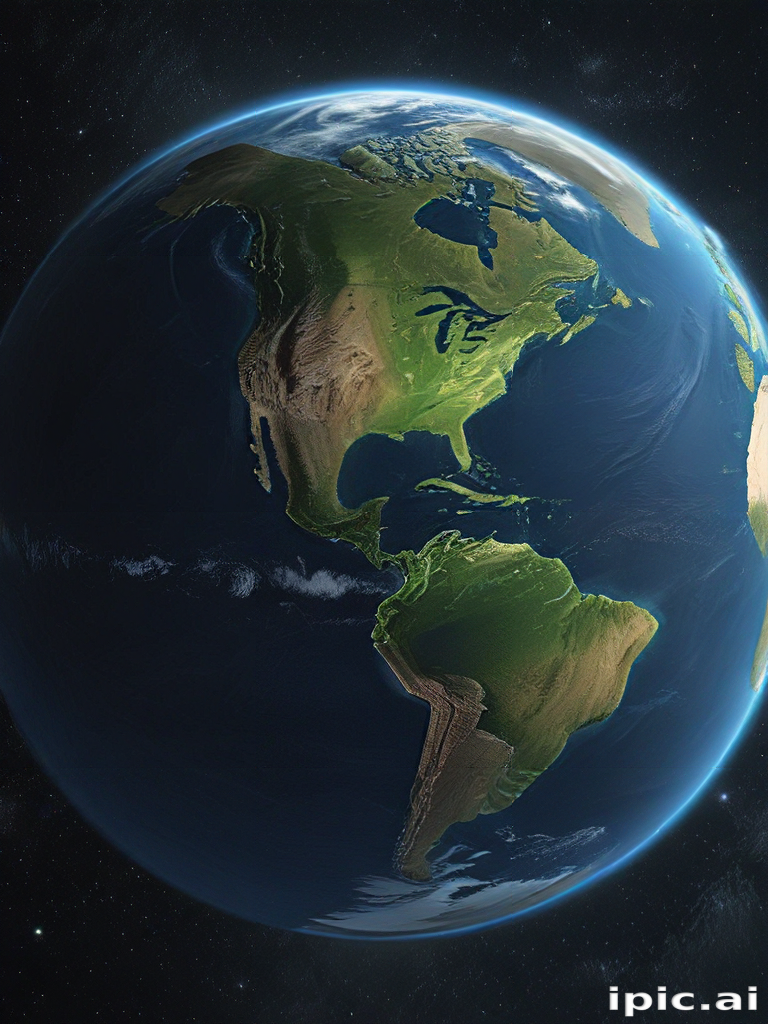 Stunning View of Earth from Space Capturing North and South America