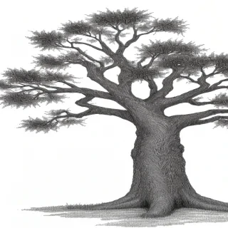 tree background drawing